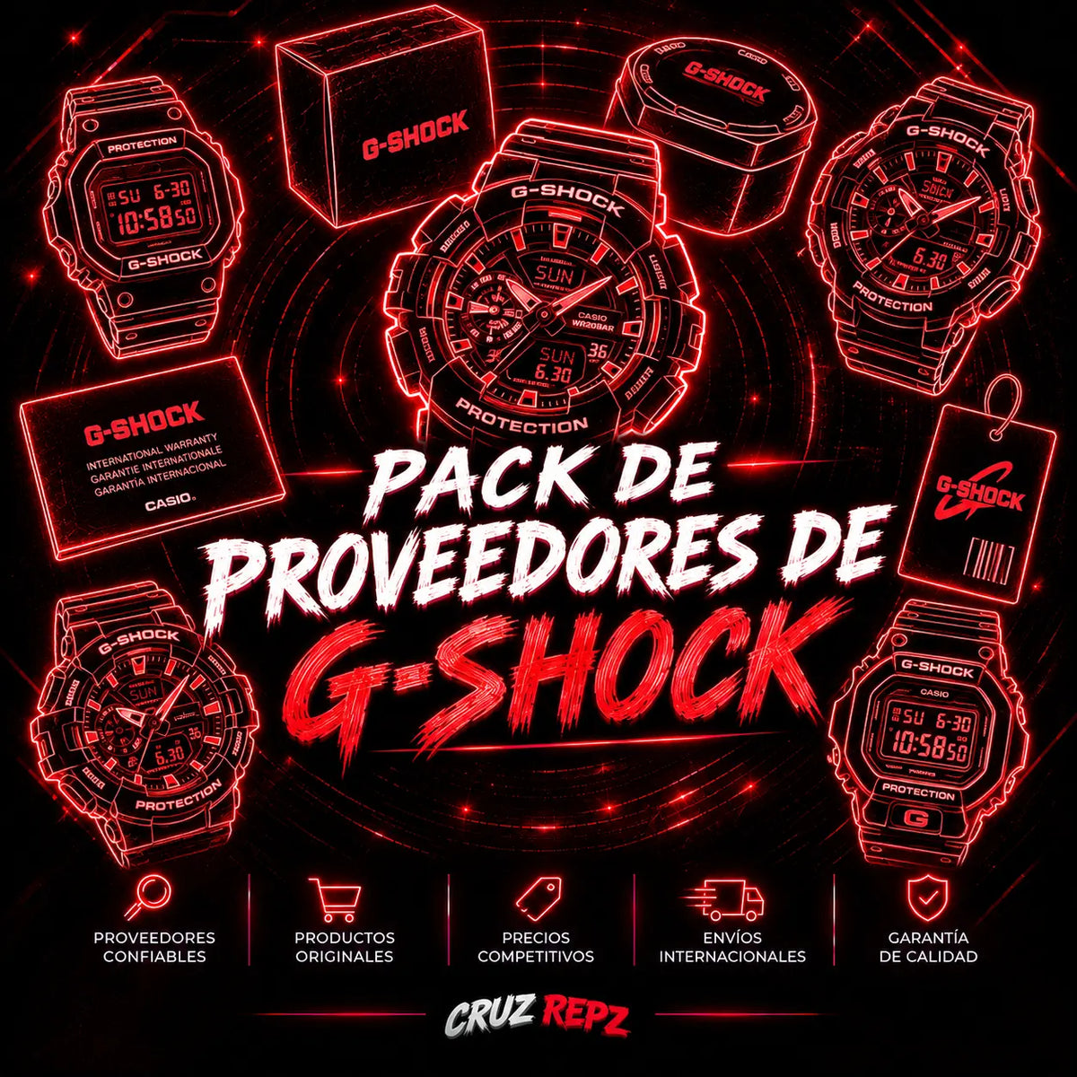 Pack de proveedores de RELOJES y G-SHOCK