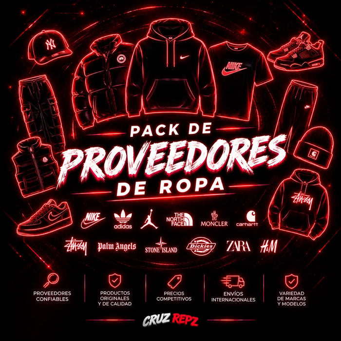 Pack de proveedores de ROPA